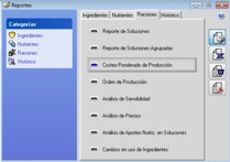 Informes para Nutricionistas